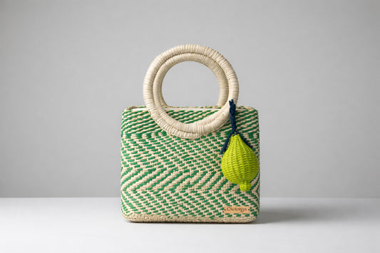 Toquilla Straw Handwoven Tote Bag – Eco Friendly Summer Handbag, Artisan Woven Purse, Beach & Resort Bag